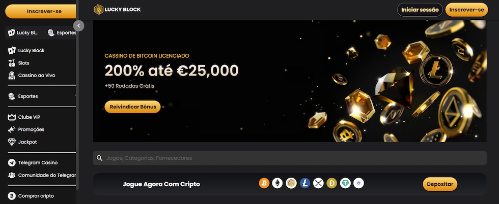 Lucky Block - Bónus de 200% até €25.000 para Apostadores em Portugal
