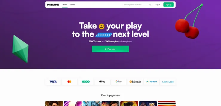 InstaSpin - Levantamentos em Até 1 Hora com Mais de 2.000 Jogos